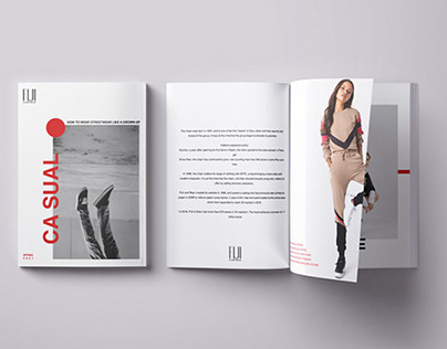 "Casual" Brochure de collection de marque de vêtements