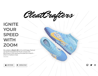 CleatCrafters- Football Cleats Store - UX/UI Design