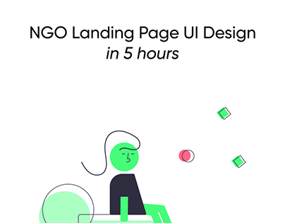 NGO Landing Page UI Design in 5 hours