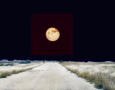 Harvest Moon in New Mexico