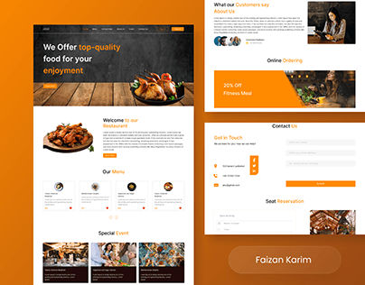 Project thumbnail - Restaurant Landing Page