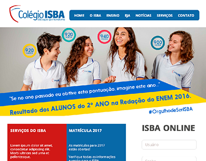 Website: Colégio ISBA