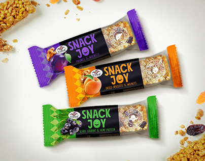 Packaging design for SNACK JOY bars