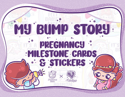 My Bump Story - Pregnancy Milestone Cards & Stickers
