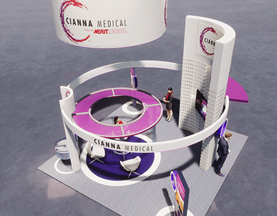 Custom 20x20 exhibit for Cianna Medical
