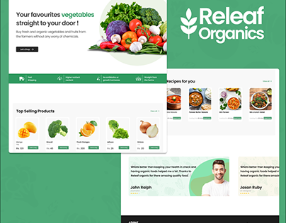 Releaf Organics | Landing Page Design