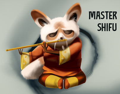 Painting Master Shifu - Kung Fu Panda