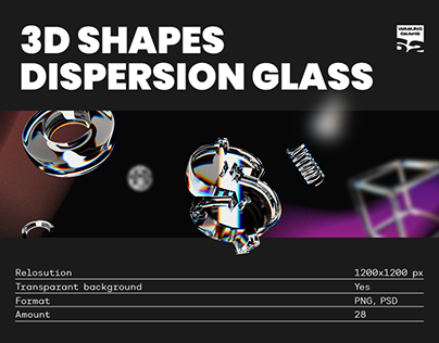 Free Dispersion Glass 3D Shapes
