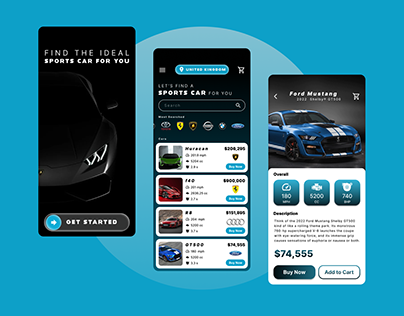 Sports Cars Mobile App