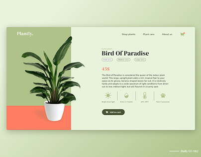 Plant website template by WIx