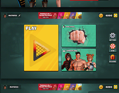Rumble Boxing Game UI