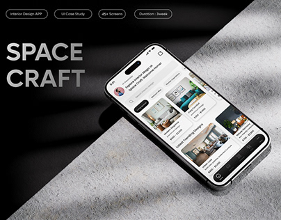Space Craft | Interior Design App | UI Case Study
