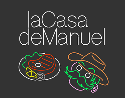 La Casa de Manuel - logo e internal design