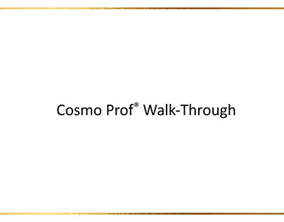 CosmoProf Walk the Floor PowerPoint Presentation