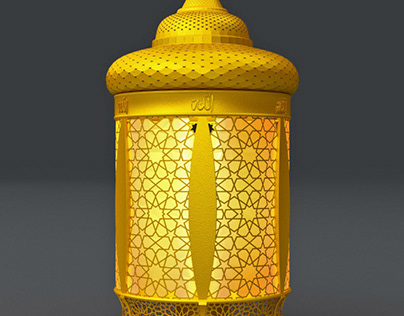 Ottoman Golden Lantern 3D Model