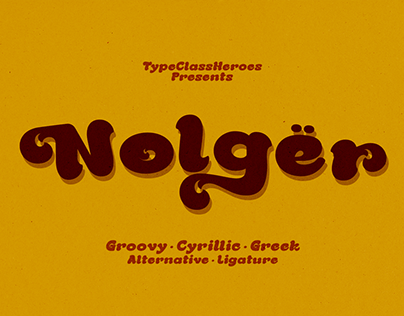 Nolger - Groovy Font