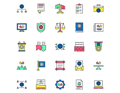 Colored Diplomacy Icons