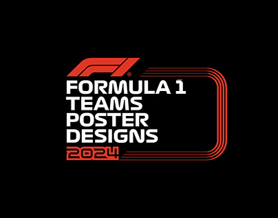F1 2024 Teams Poster Designs