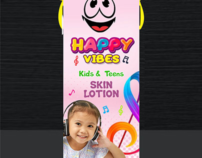 Happy Vibes Children Lotion Design