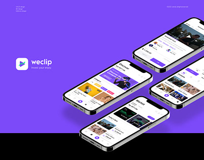 Weclip - Video content investment platform | UX UI