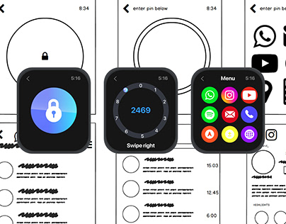 Apple Watch OS - UI Screens