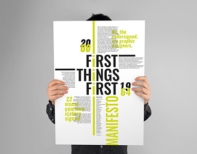 Design Manifesto-poster design-First Things First