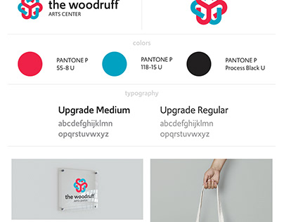 Woodruff Arts Center Logo Redesign Concept + Mailer
