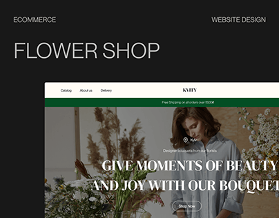 Flower Shop | Ecommerce Website Design | UI/UX
