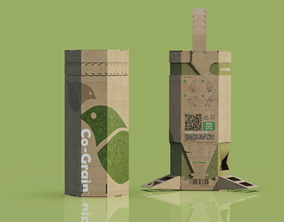 Co-Grain是谷物包装，也是喂鸟器