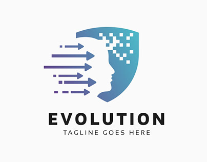 Evolution Human Logo Template