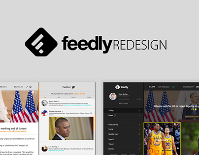 Web Design: Conceptual Design for Feedly