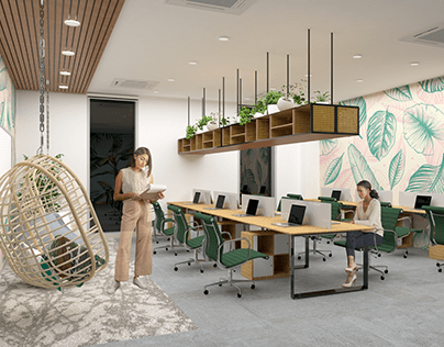 Project thumbnail - Co-working space interior design