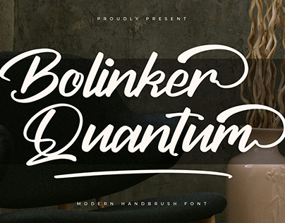 Bolinker Quantum - Modern Handbrush Font