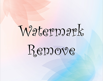 Watermark Remove from Photo