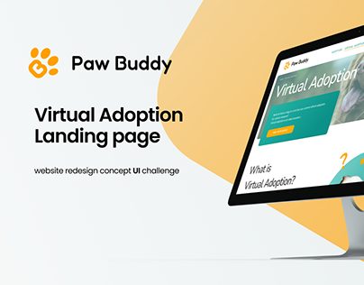 Virtual Adoption - landing page concept