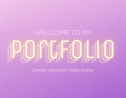 Video Editor Portfolio