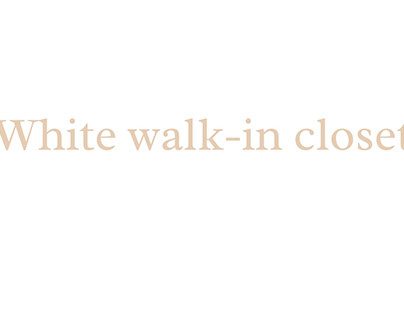 white walk-in closet