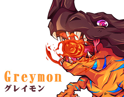 [FanArt-Deform] Digimon - Greymon (グレイモン)