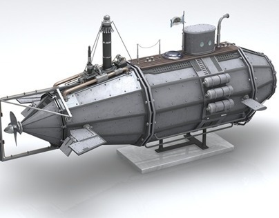 Steampunk Submarine Concept