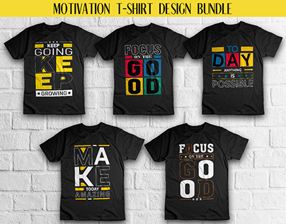 Motivation tshirt design bundle
