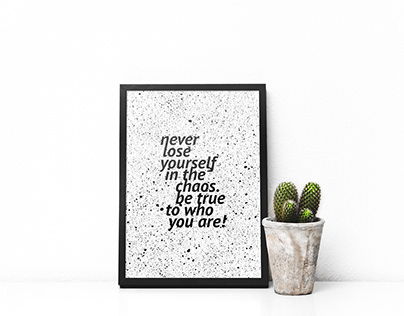 Never Lose Yourself - Free A4 Print