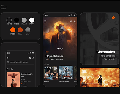 UX/UI design online cinema "Cinematica"