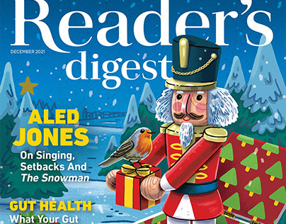 Reader's Digest: Xmas 21 Cover Illustration