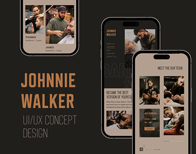 UI/UX concept design barbershop