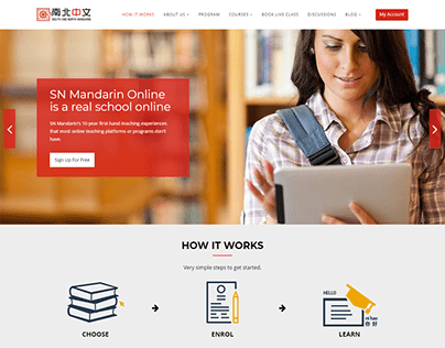 SNMandarin Online Learning School Portal