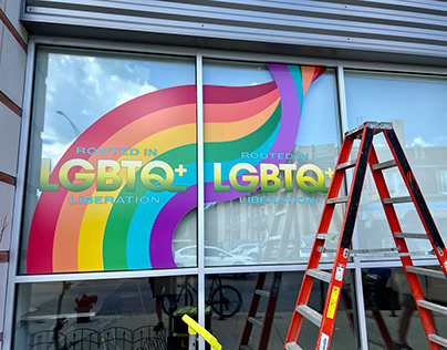 Howard Brown - LGBTQ+ Window Graphic Installation