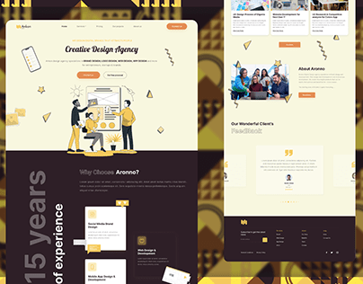 UI Screen 008 - Design Agency Website