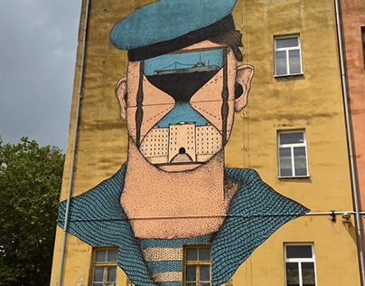 Mural of Karlo Rojc / Pula, Croatia