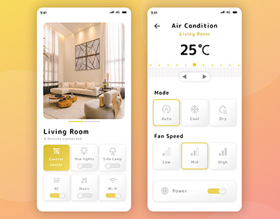 Exploring 'Smart Home' app UI UX Design