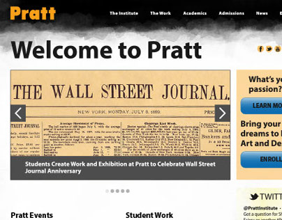 Pratt Institute Reskin: Personalization